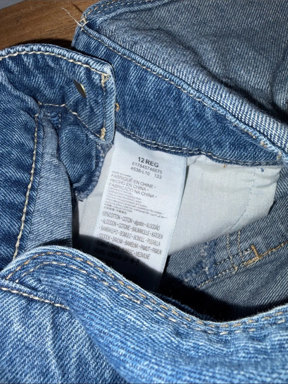 Levi's Dark Blue Kids Denim Short Overalls Size 12